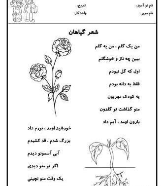 عکس کودکانه گل و گیاه