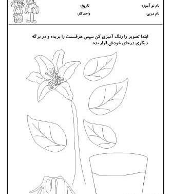 عکس کودکانه گل و گیاه