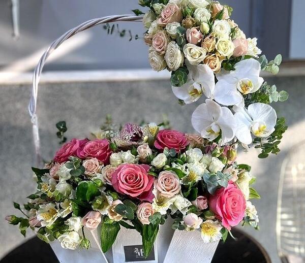 عکس سبد گل لاکچری