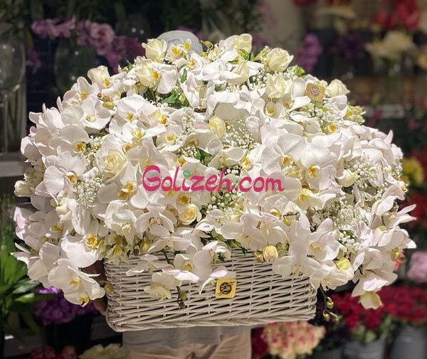 عکس سبد گل لاکچری