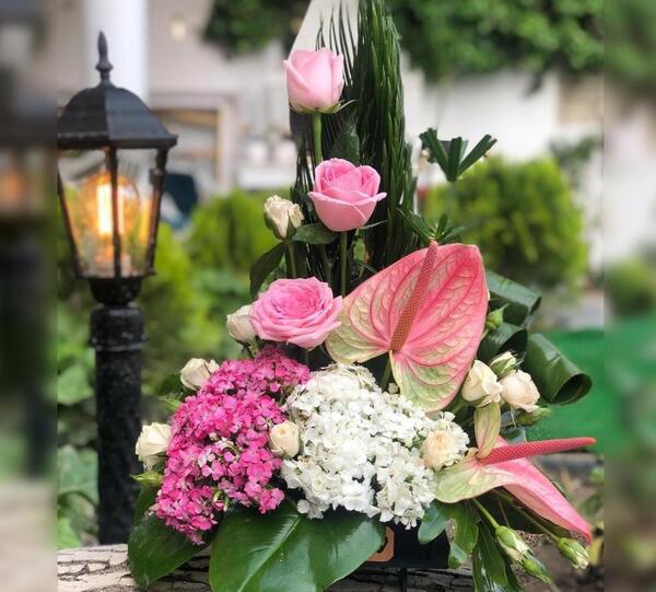 عکس سبد گل لاکچری