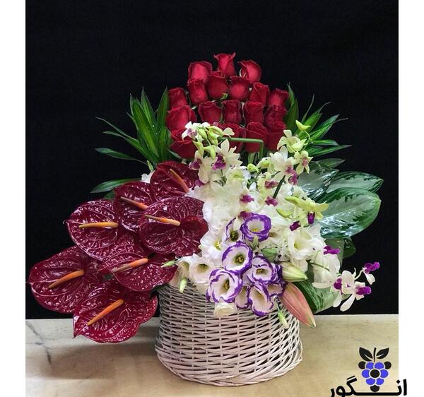 عکس سبد گل لاکچری