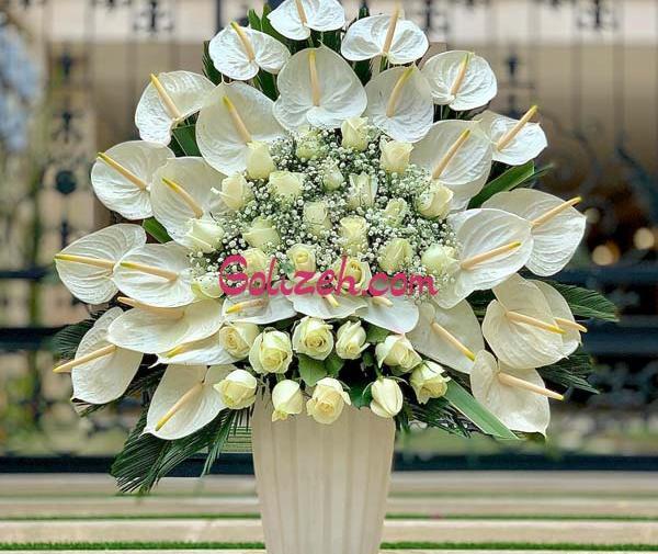 عکس سبد گل لاکچری