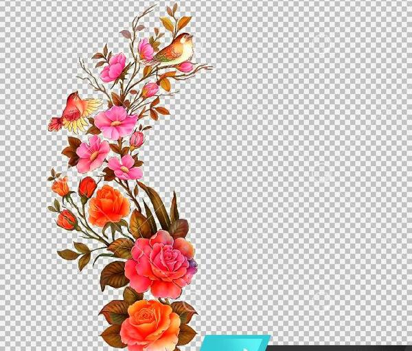 عکس حاشیه گل برای فتوشاپ