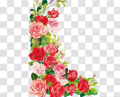 عکس حاشیه گل برای فتوشاپ