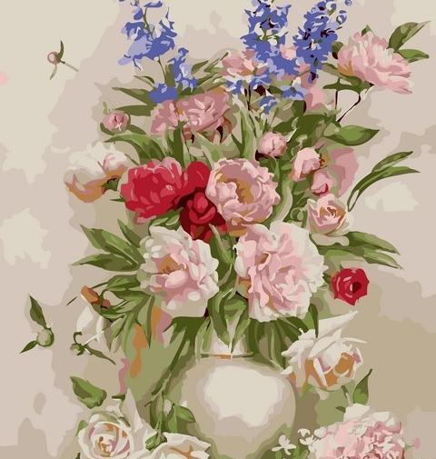 عکس گل و گلدان برای نقاشی