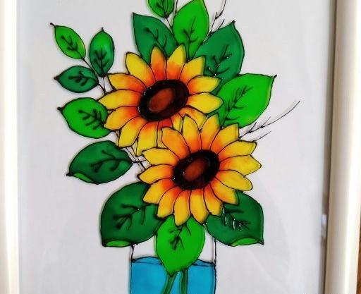 عکس گل و گلدان برای نقاشی
