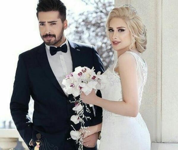 عکس های عاشقانه دو نفره عروس و داماد