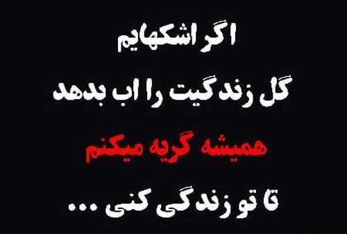 عکس گل نوشته دار غمگین