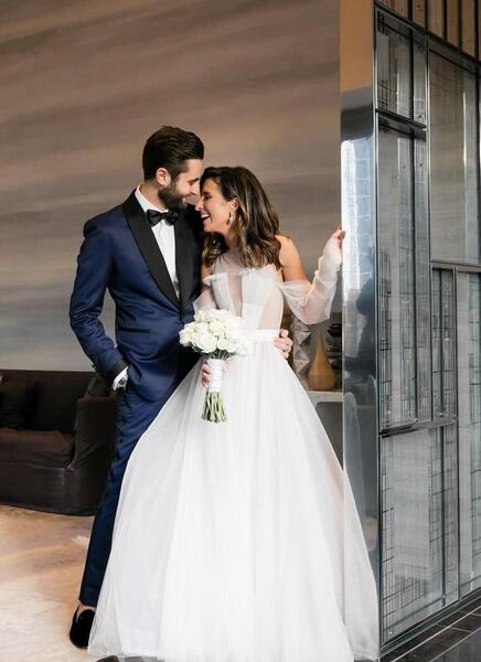 ازدواج ژست عکس عروس و داماد خارجی عاشقانه