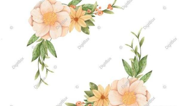 عکس های حاشیه گل دار