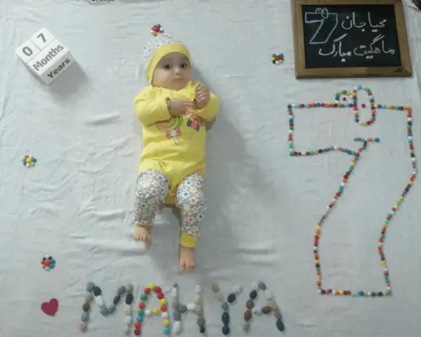 عکس نوشته یک ماهگیت مبارک پسرم