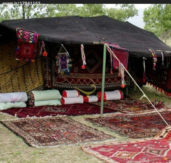 عکس سیاه چادر عشایر بختیاری