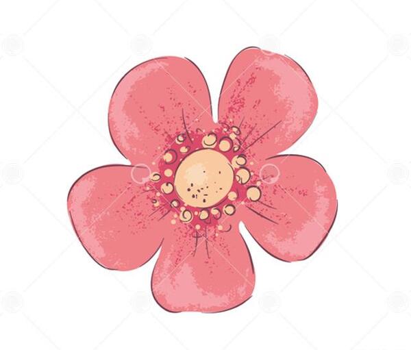 عکس گل کارتونی فانتزی