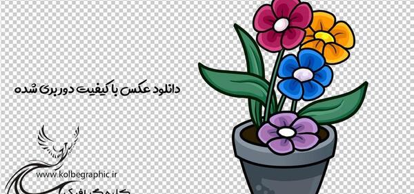 عکس گل کارتونی فانتزی