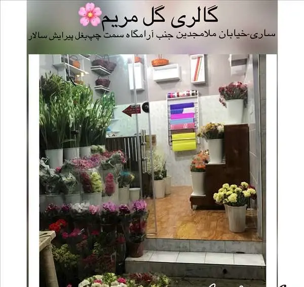 عکس گل فروشی مریم