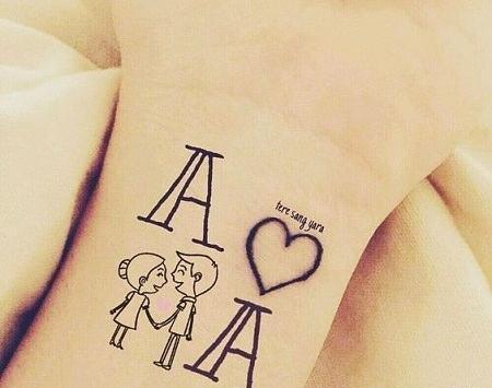 عکس پروفایل عاشقانه با حرف a