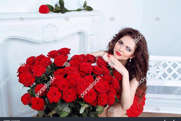 عکس دخترونه گل رز