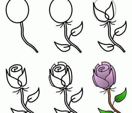 عکس گل برای نقاشی کودکانه