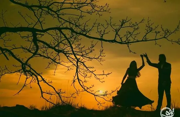 عکس عاشقانه غروب دریا