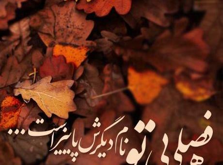 عکس عاشقانه پاییزی با متن