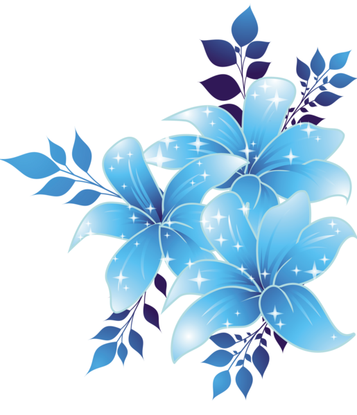عکس گل زنبق آبی