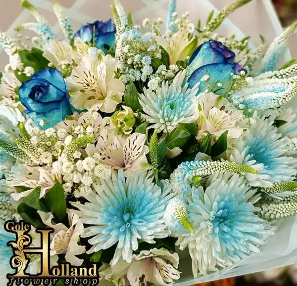 عکس گل آبی آسمانی