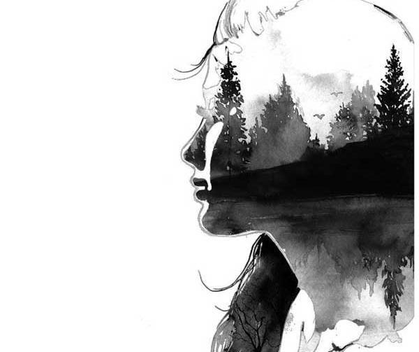 عکس فانتزی سیاه سفید عاشقانه