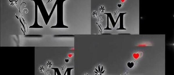 عکس عاشقانه با حرف m
