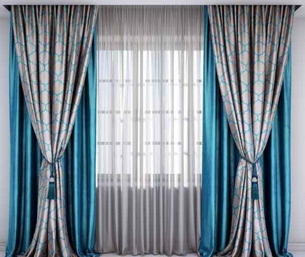 عکس مدل پردهای جدید پذیرایی پانچ