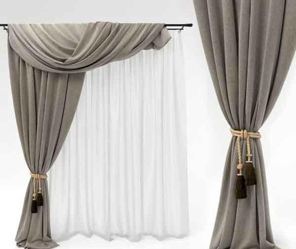 عکس مدل پردهای جدید پذیرایی پانچ