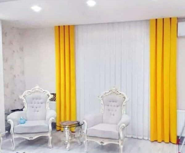 عکس مدل پردهای جدید پذیرایی پانچ