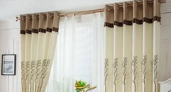 عکس مدل پردهای جدید پذیرایی پانچ