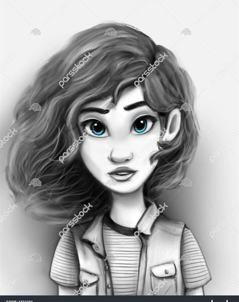 عکس های عاشقانه کارتونی سیاه سفید