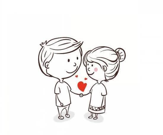 عکس های عاشقانه کارتونی سیاه سفید