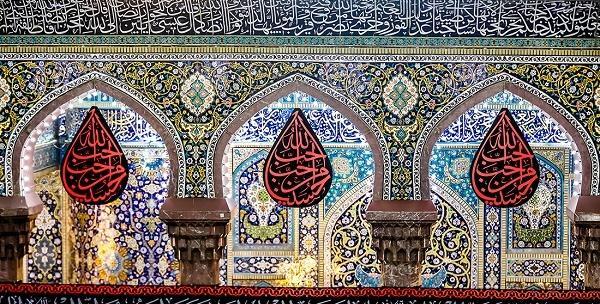 عکس سیاه پوش حرم امام حسین