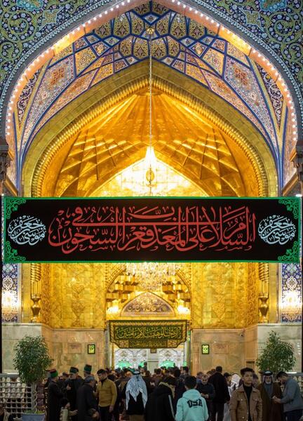 عکس سیاه پوش حرم امام حسین