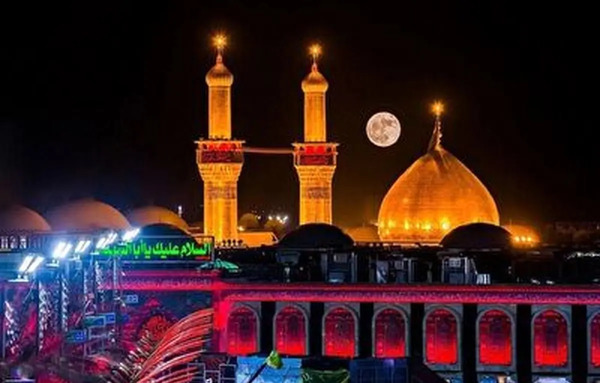 عکس سیاه پوش حرم امام حسین