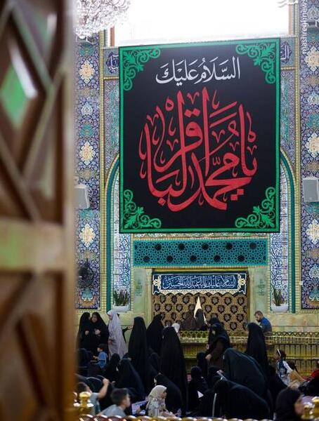 عکس سیاه پوش حرم امام حسین