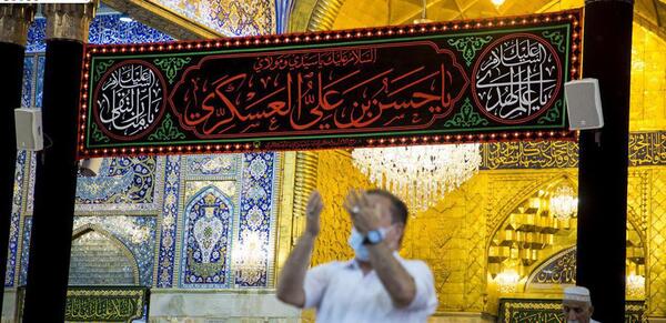 عکس سیاه پوش حرم امام حسین