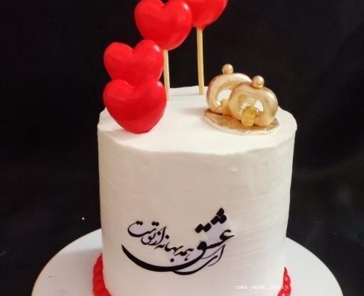 عکس کیک عاشقانه مردانه