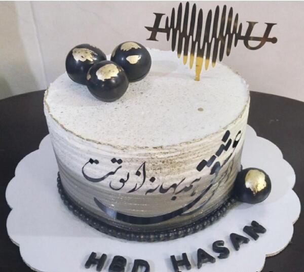 عکس کیک عاشقانه مردانه