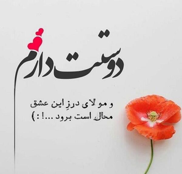 عکس های عاشقانه با متن دوستت دارم