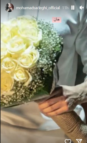 عکس عاشقانه گل و دست