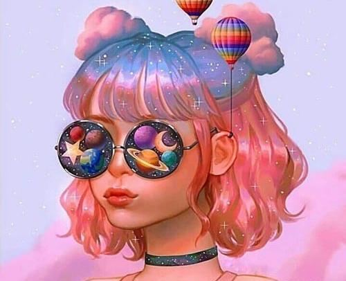 عکس پروفایل های دخترانه صورتی