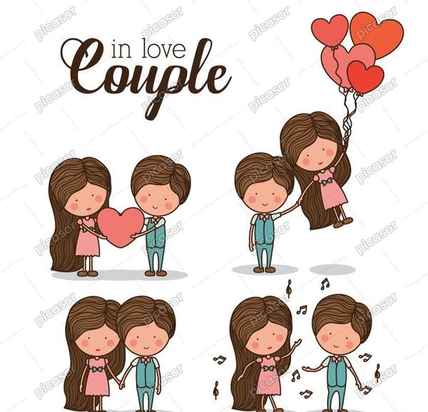 عکس عاشقانه عروسکی دختر پسر