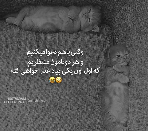 عکس عاشقانه قهر و آشتی