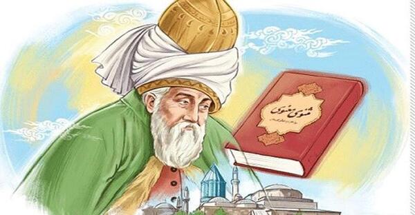 عکس نوشته مولانا درباره زندگی