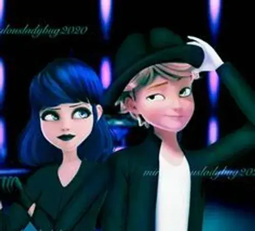 عکس عاشقانه مرینت و آدرین جدید