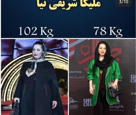 عکس های چاقی ملیکا شریفی نیا